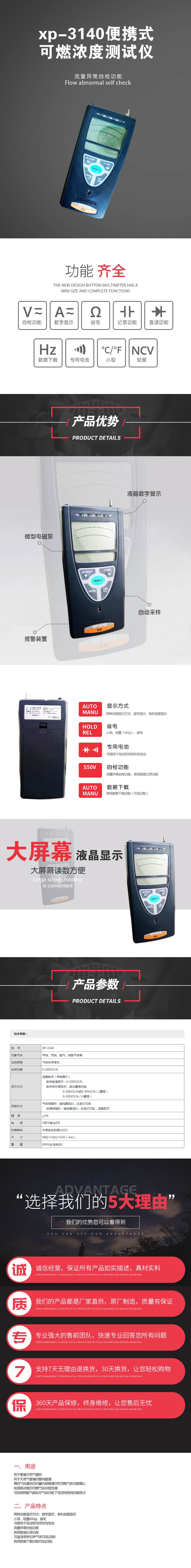 xp-3140便攜式可燃濃度測試儀 (2).jpg